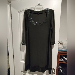 Black jersey dress